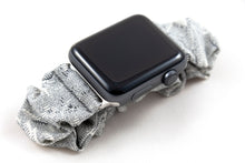 Load image into Gallery viewer, Grey Wispy Apple Watch Scrunchie Band
