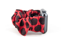 Load image into Gallery viewer, Mini Mouse Polka Dot Apple Watch Scrunchie Band
