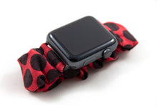 Load image into Gallery viewer, Mini Mouse Polka Dot Apple Watch Scrunchie Band
