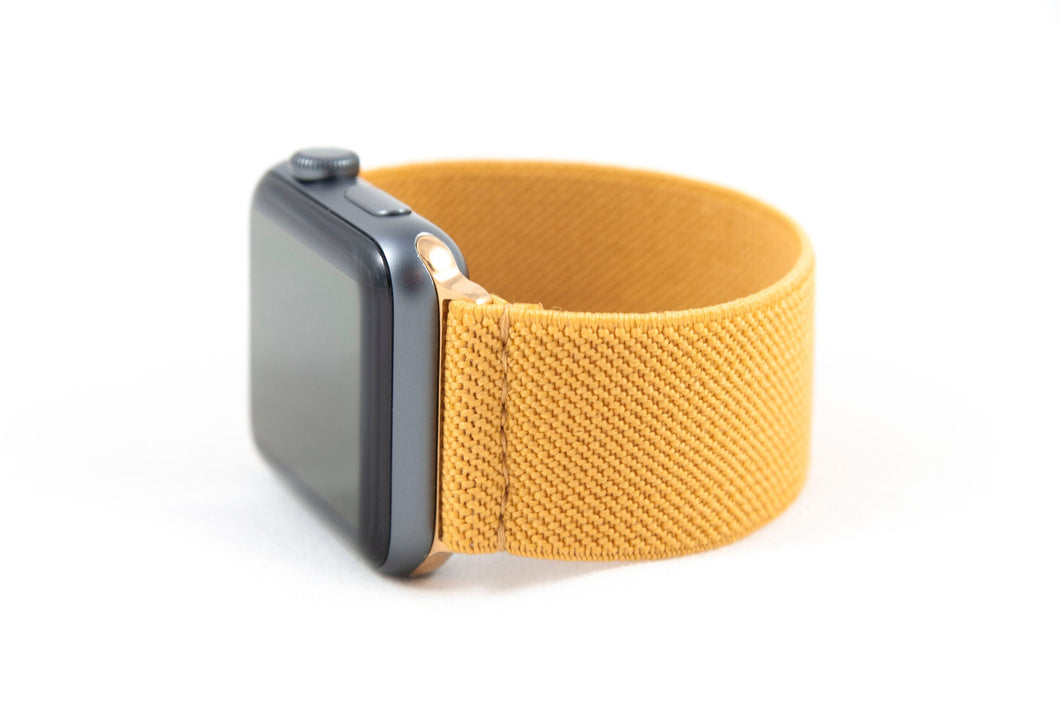 Saffron Yellow Elastic Apple Watch Band