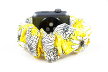 Load image into Gallery viewer, Yellow Daisy Apple Watch Scrunchie Band - 38mm 42mm / 40mm 44mm Series 1 - 6 &amp; SE
