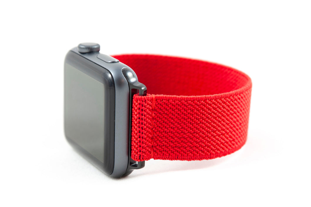 Ferrari Red Thin Elastic Apple Watch Band