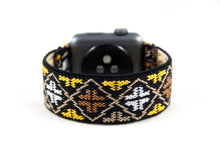 Load image into Gallery viewer, Yellow Ethnic Folk Elastic Apple Watch Band
