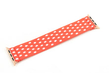 Load image into Gallery viewer, Orange Pastel Polka Dot Elastic Apple Watch Band
