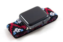 Load image into Gallery viewer, Red Aztec Elastic Apple Watch Band
