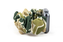 Load image into Gallery viewer, Frog Camo Apple Watch Scrunchie Band - 38mm 42mm / 40mm 44mm Series 1 - 6 &amp; SE
