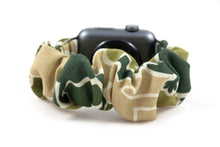 Load image into Gallery viewer, Frog Camo Apple Watch Scrunchie Band - 38mm 42mm / 40mm 44mm Series 1 - 6 &amp; SE
