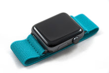 Load image into Gallery viewer, Turquoise Blue Elastic Apple Watch Band
