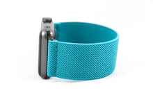 Load image into Gallery viewer, Turquoise Blue Elastic Apple Watch Band
