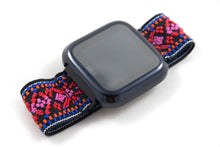 Load image into Gallery viewer, Red Ethnic Elastic Fitbit Watch Band
