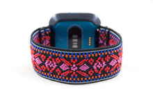 Load image into Gallery viewer, Red Ethnic Elastic Fitbit Watch Band
