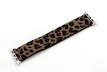 Load image into Gallery viewer, Coffee Mocha Leopard Elastic Apple Watch Band
