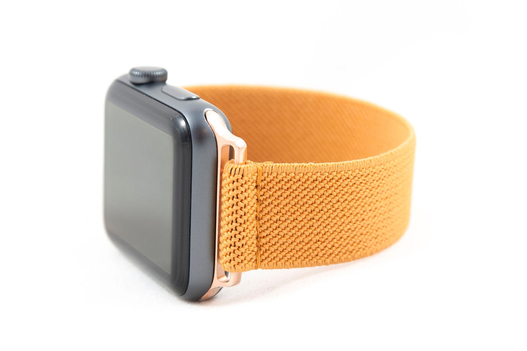 Amber Yellow Thin Elastic Apple Watch Band