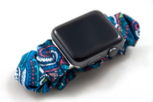 Load image into Gallery viewer, Peacock Apple Watch Scrunchie Band
