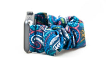 Load image into Gallery viewer, Peacock Apple Watch Scrunchie Band
