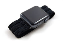 Load image into Gallery viewer, Luxury Black Elastic Apple Watch Band
