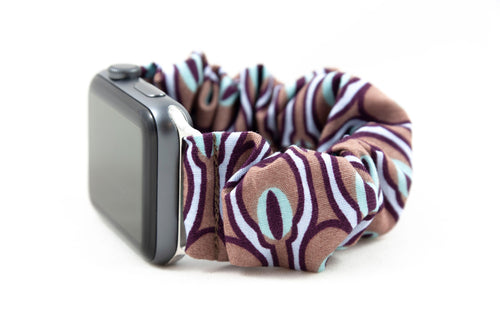 Peacock Apple Watch Scrunchie Band - 38mm 42mm / 40mm 44mm Series 1 - 6 & SE