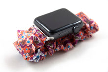 Load image into Gallery viewer, Floral Apple Watch Scrunchie Band - 38mm 42mm / 40mm 44mm Series 1 - 6 &amp; SE
