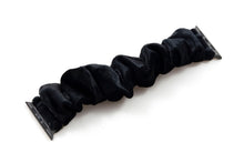 Load image into Gallery viewer, Black Velvet Apple Watch Scrunchie Band
