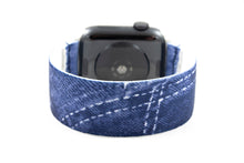 Load image into Gallery viewer, Elastic Apple Watch Band - Blue Denim
