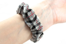 Load image into Gallery viewer, Dovetail Gray Plaid Apple Watch Scrunchie Band
