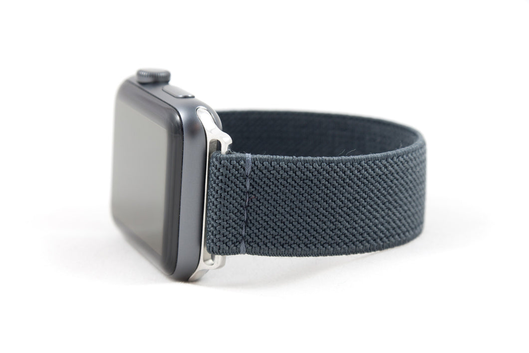 Dark Grey Thin Elastic Apple Watch Band