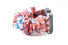 Load image into Gallery viewer, Floral Apple Watch Scrunchie Band - 38mm 42mm / 40mm 44mm Series 1 - 6 &amp; SE
