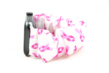 Load image into Gallery viewer, Breast Cancer Awareness Apple Watch Scrunchie Band
