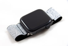 Load image into Gallery viewer, Silver Diamond Like Sparkly Elastic Apple Watch Band
