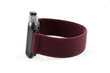 Load image into Gallery viewer, Red Wine Thin Elastic Apple Watch Band
